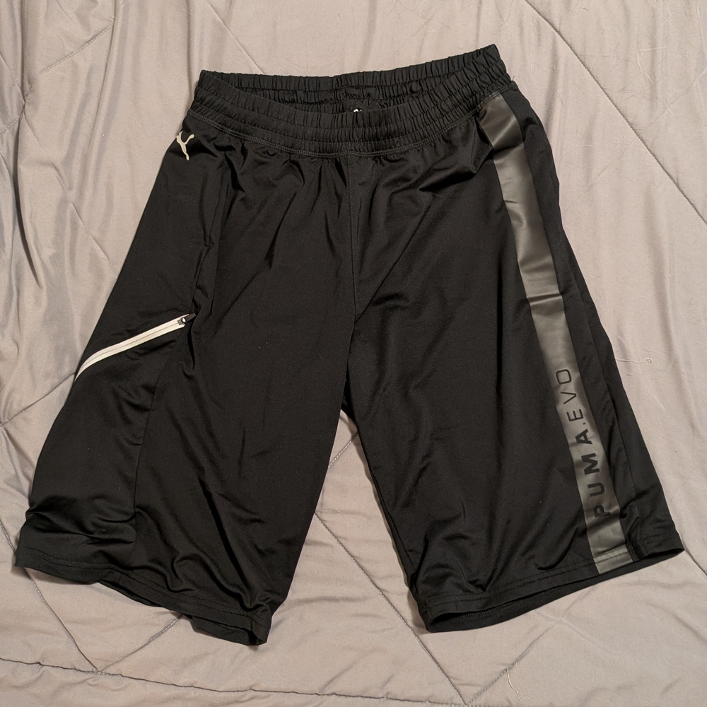 Puma Men's Black Evo Athletic Shorts